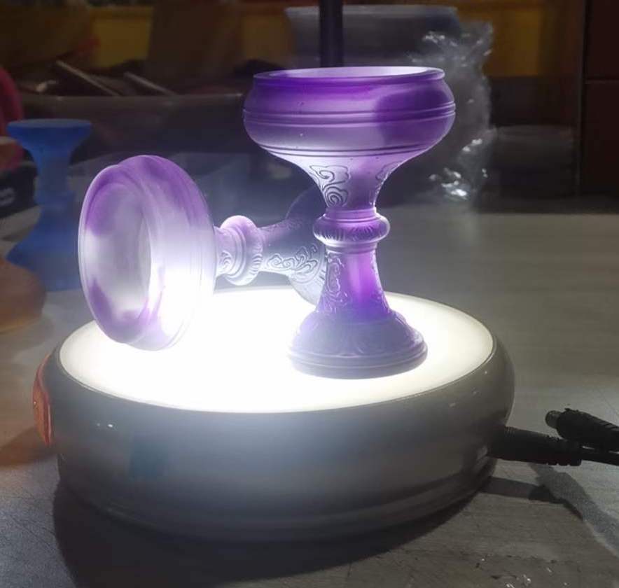 TXJ-351  Liuli LED Base Lamp Liuli shell & Brass pedestal for durable
