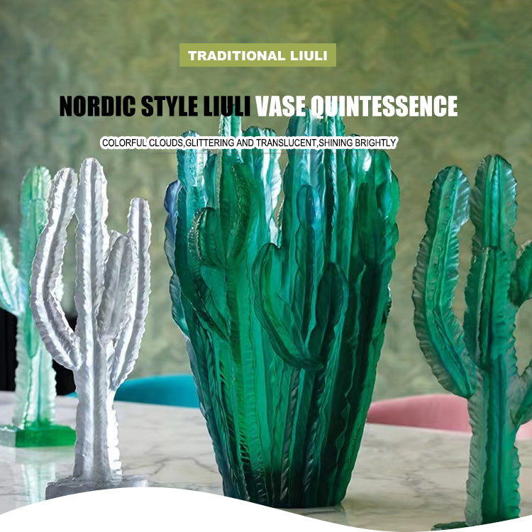 TXJ-935 Nordic Style Liuli Vase Quintessence