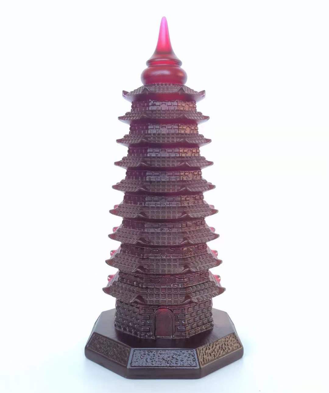 TXJ-913 Fengshui Ornaments traditional Liuli Wenchang Tower