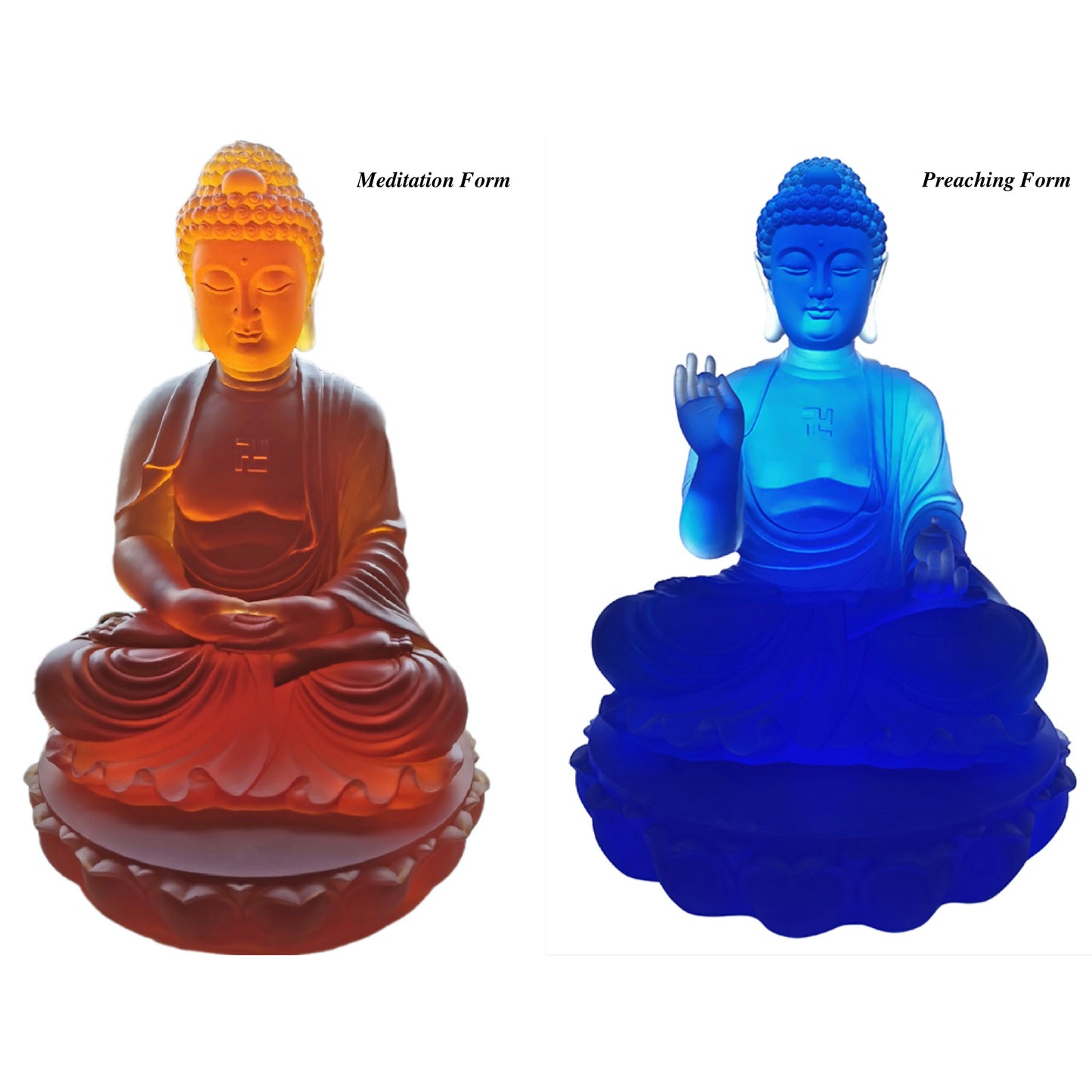 TXF-102Traditional Liuli Sakyamuni Buddha Statue garden decoration outdoor