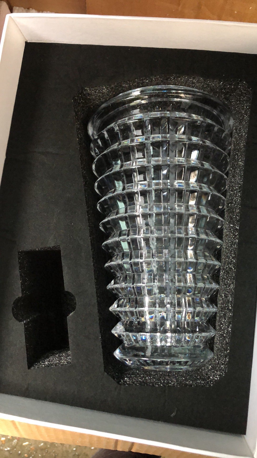 FM-950 Mosaic Vase Clear Crystal Bakhoor Burner Round shape