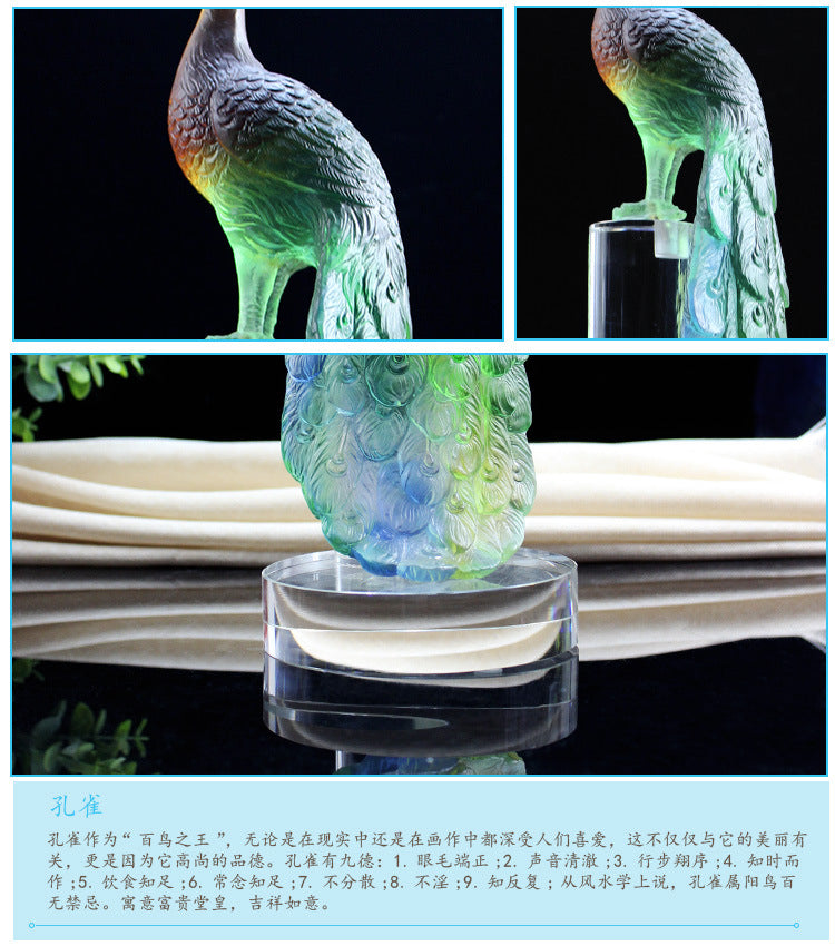 FM-953 Liuli Peacock OEM/ODM Customized Size
