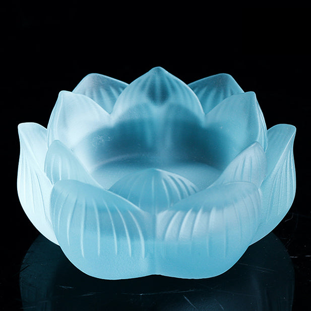 TXJ-211High Quality Seven Colors Lotus flower Liuli  candle holder
