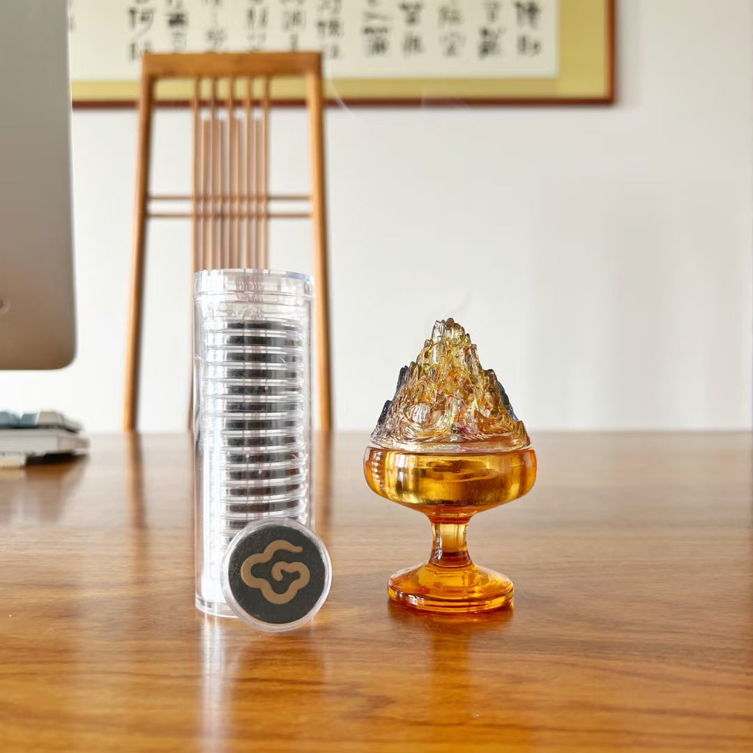GF-977 Liuli Mountain shape incense burner Boshan censer
