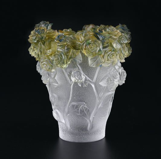 TXJ-940 Rose Vase Wedding Party Decoration Centerpiece Traditional Liuli crystal