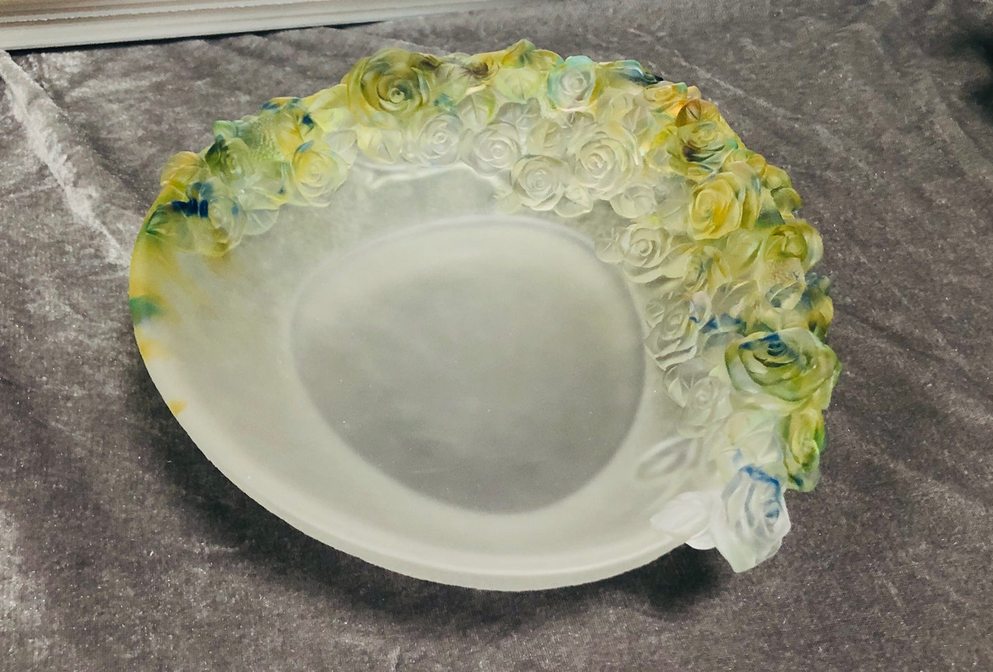 TXJ-933 Traditional Liuli Heavy Oval Table Top Decor Serving deep dish dinner plates for catering