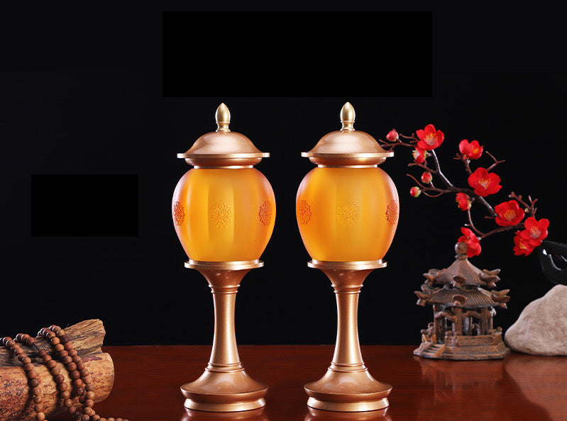 TXJ-710 Retro Classic Liuli Night Light Bedroom Bedside Lamp Desk Lighting Living Room Home Decoration Led Table Lamp