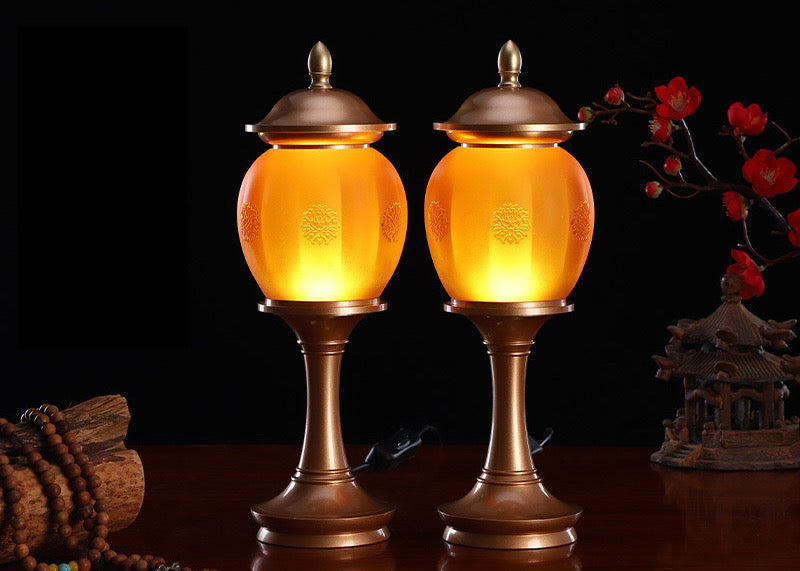 TXJ-710 Retro Classic Liuli Night Light Bedroom Bedside Lamp Desk Lighting Living Room Home Decoration Led Table Lamp