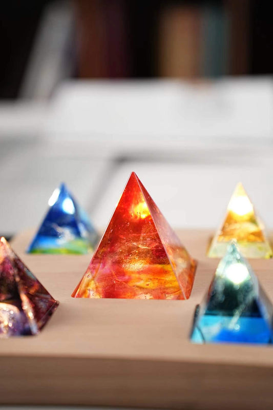 TY-937 Liuli Pyramid with LED wooden base