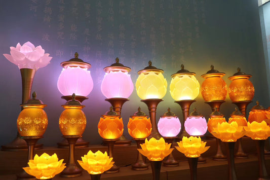 TXJ-660 Traditional Liuli Brass LED Home Decoration Bedroom Bedside Lamp Desk Lighting 的副本