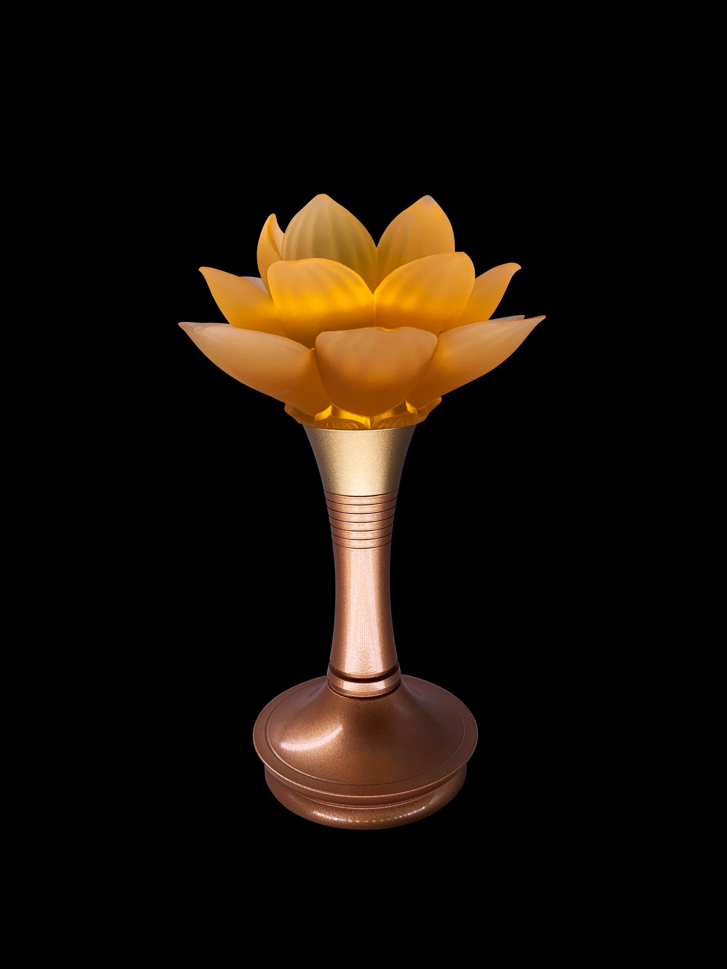 TXJ-610 Motif Decor Liuli  Lotus Art Led Table Lighting
