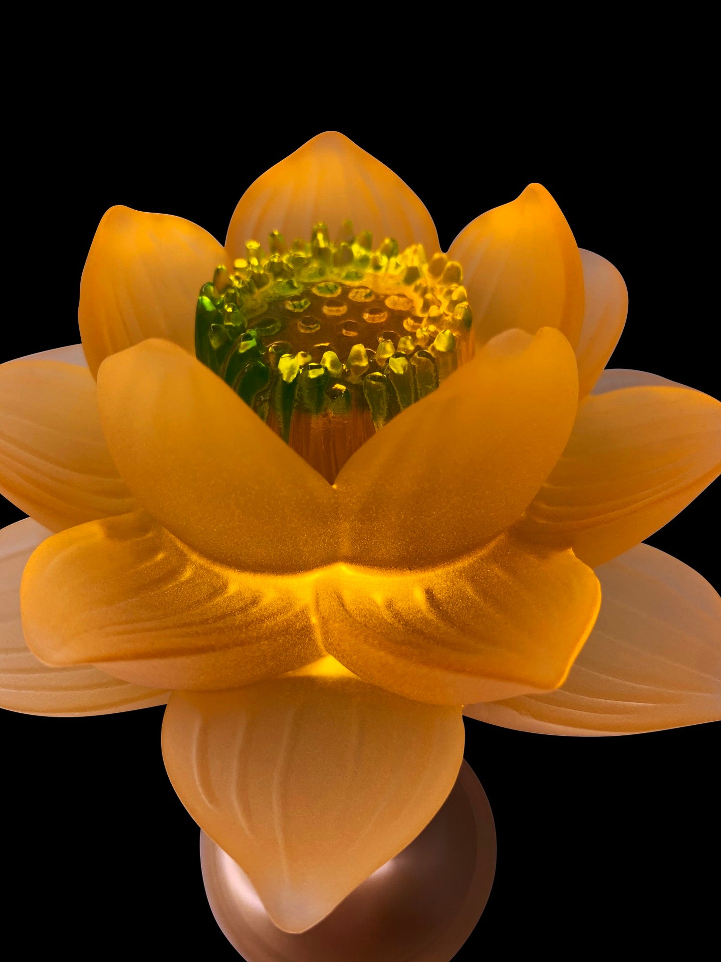 TXJ-610 Motif Decor Liuli  Lotus Art Led Table Lighting