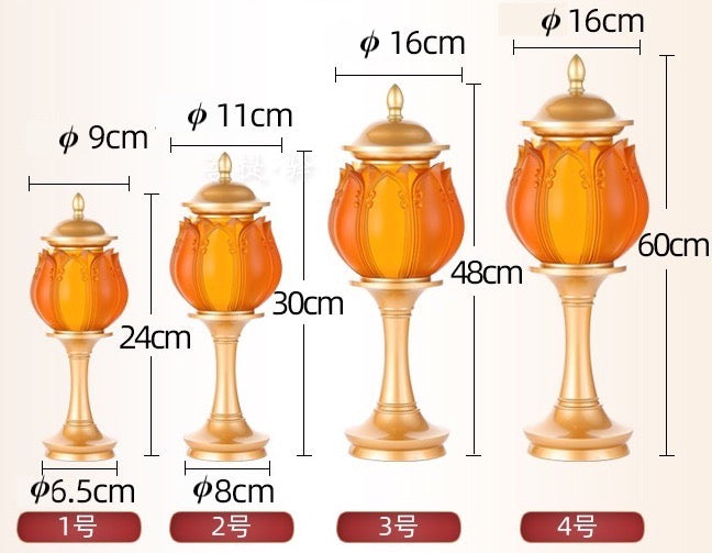 TXJ-650 Traditional Liuli Brass LED Home Decoration Bedroom Bedside Lamp Desk Lighting