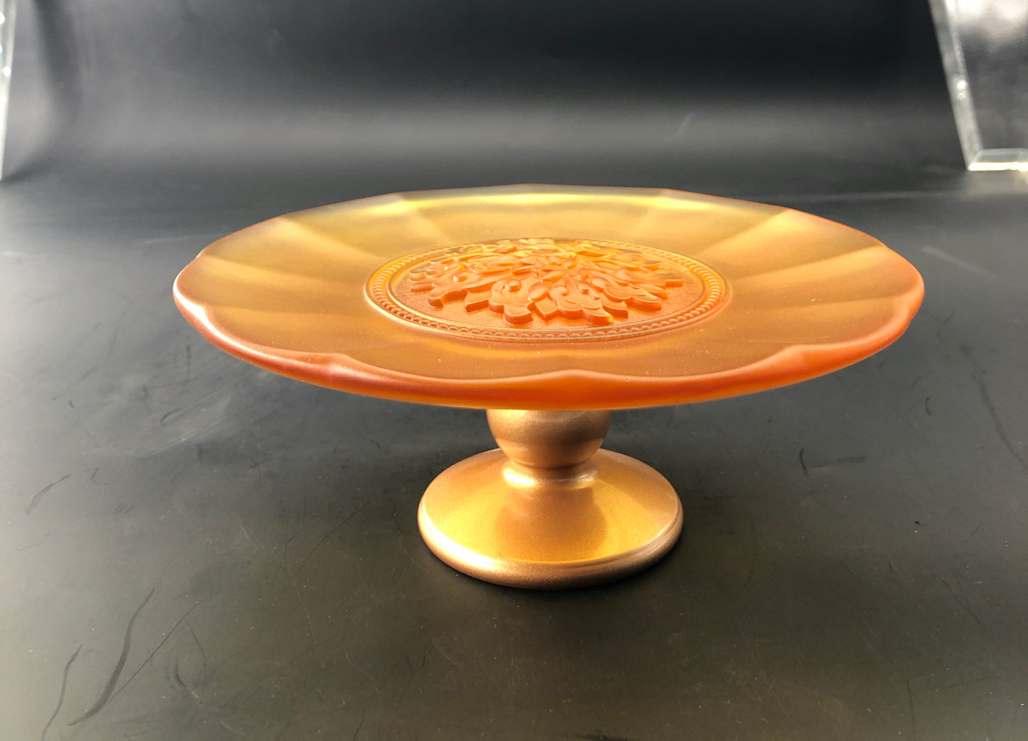 TXJ-325 Liuli Decoration Crystal Rosette Fruit Plate