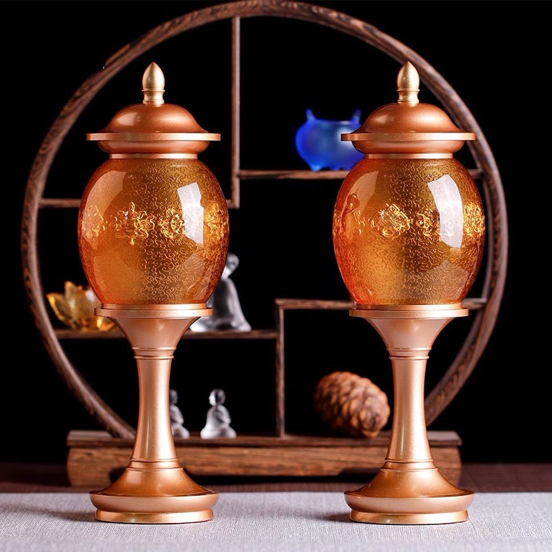 TXJ-810 Liuli Crystal Eight-auspicious symbol LED Palace Lighting