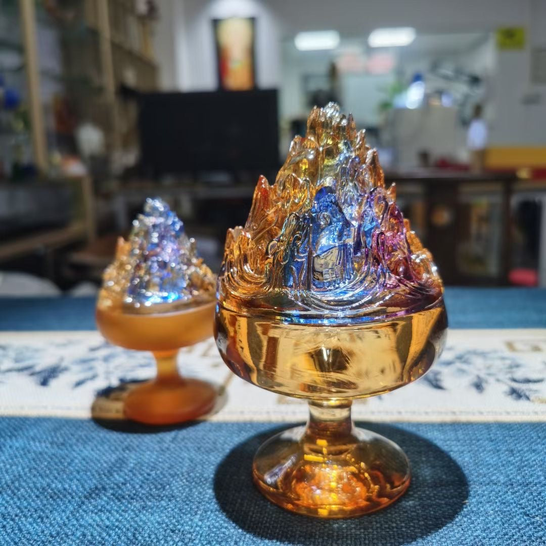 GF-977 Liuli Mountain shape incense burner Boshan censer