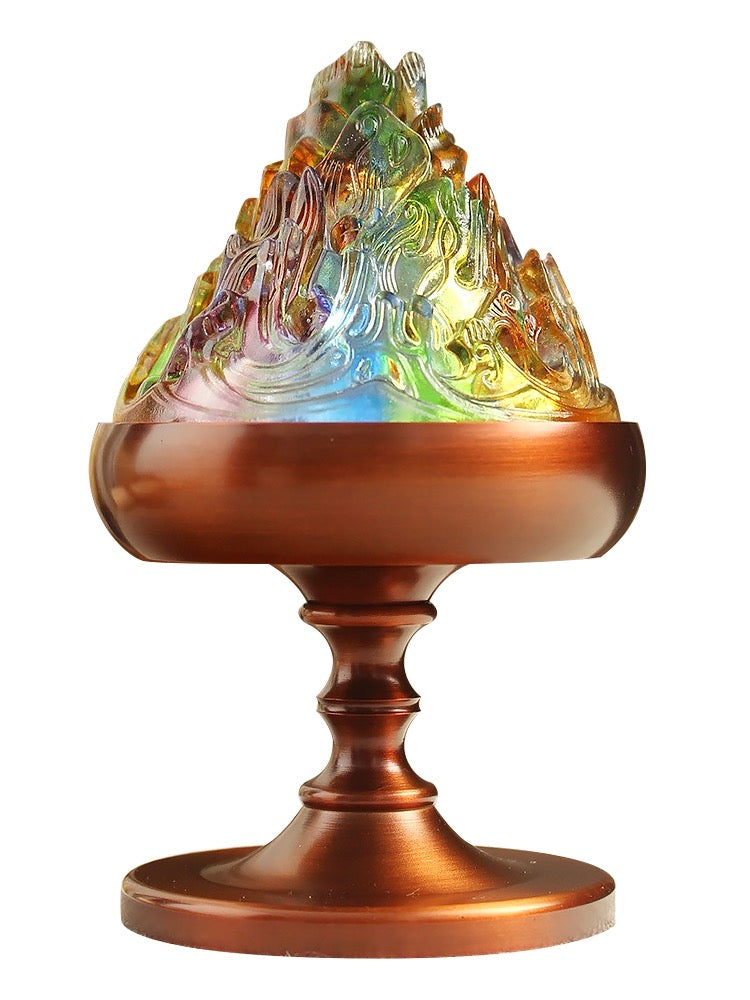 GF-977 Liuli Mountain shape incense burner Boshan censer