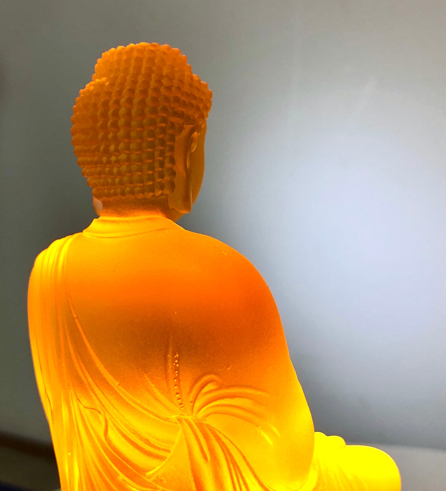 TXF-001   Home Temple Decoration Ornament  Liuli Sambo Buddha Statue