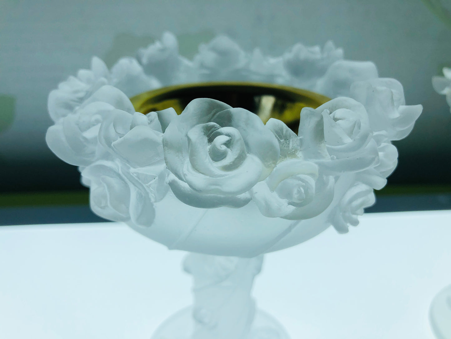 FM-952 Liuli Rose shape incense burner Bakhoor