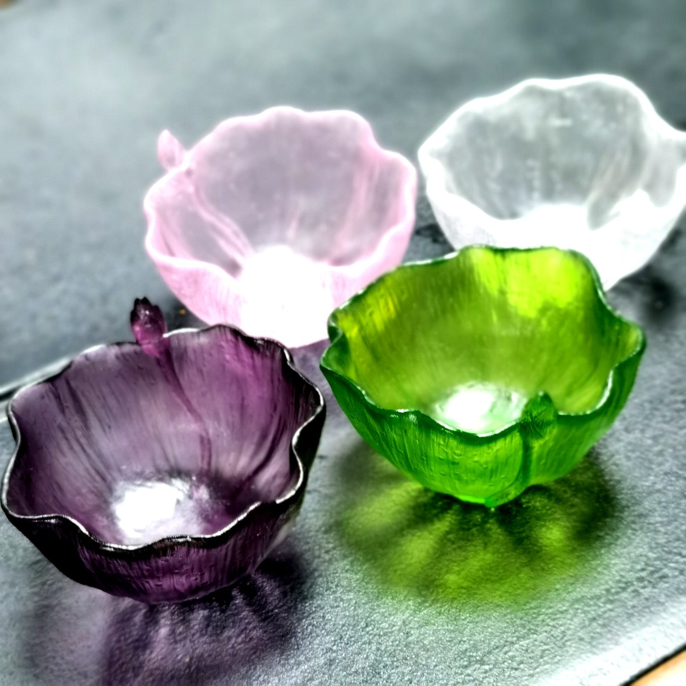 GF-970 Liuli Cup Lotus shape 4 colors 100ml