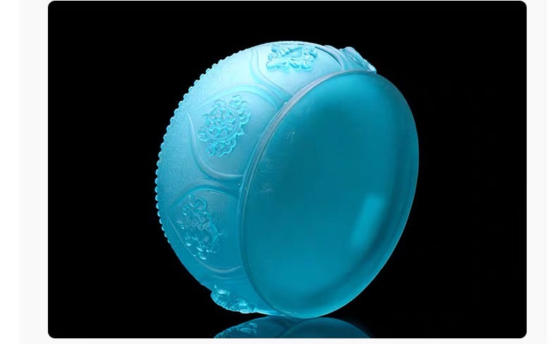 TXJ-313  Eight-auspicious Incense Burner Censer Traditional Liuli Material