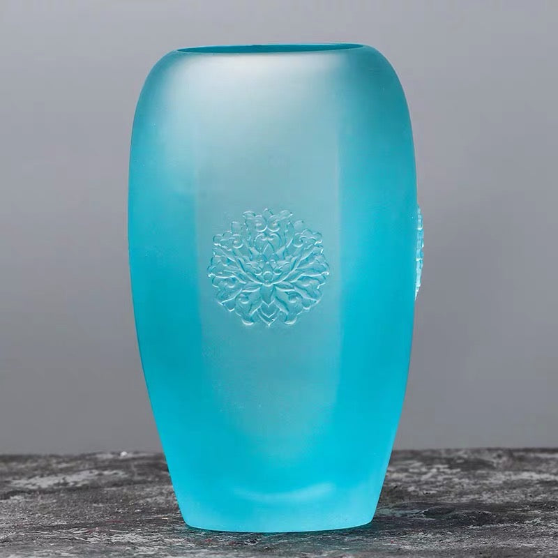 TXJ-335 Traditional Liuli Rosette Symbol Home Decorative vase