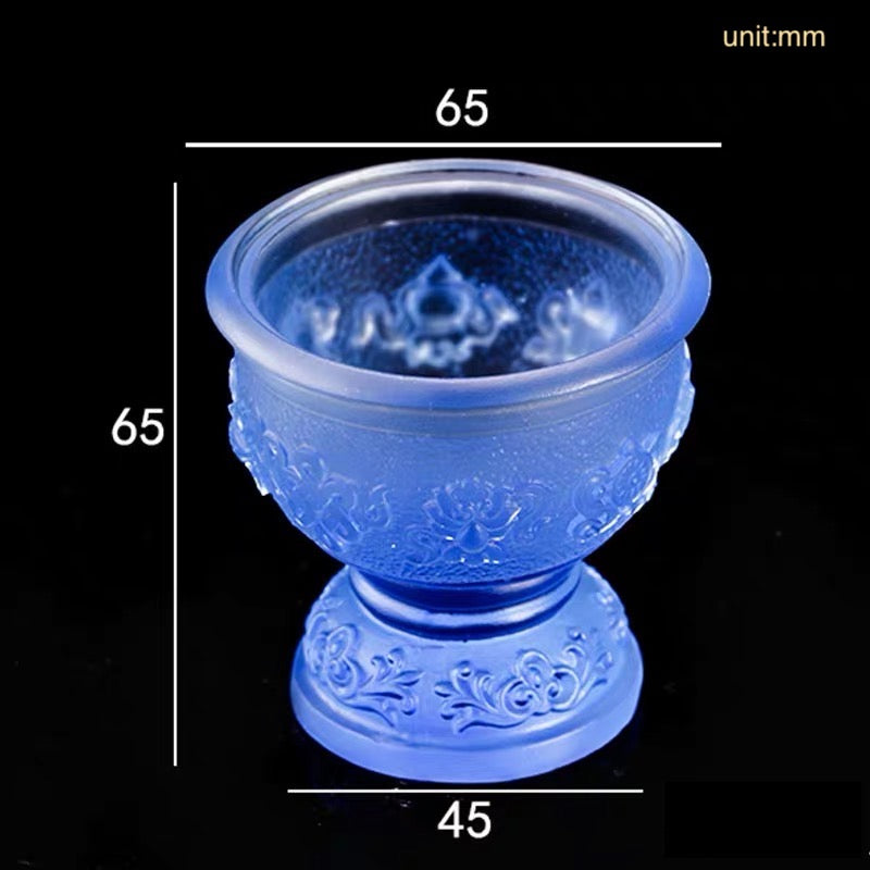 TXJ-281 Eight-auspicious water Cup Liuli Material