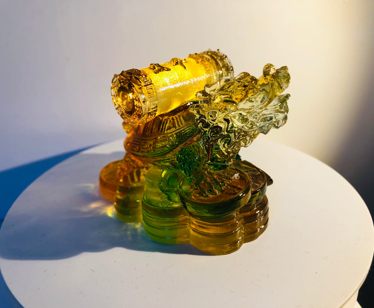 TXJ-925 Mythical creatures Giant Land Turtle ornaments liuli crystal gifts for home office decoration