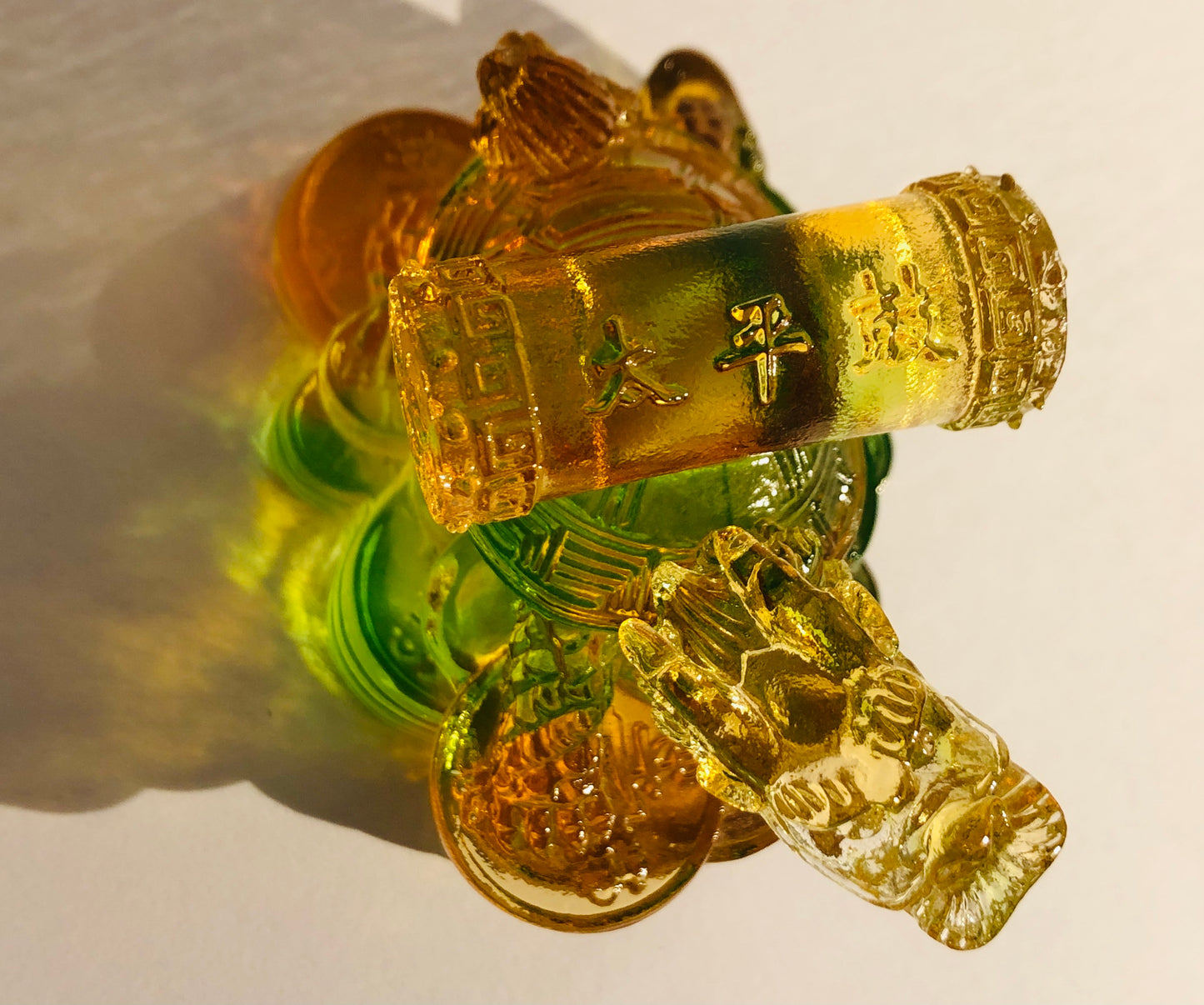 TXJ-925 Mythical creatures Giant Land Turtle ornaments liuli crystal gifts for home office decoration