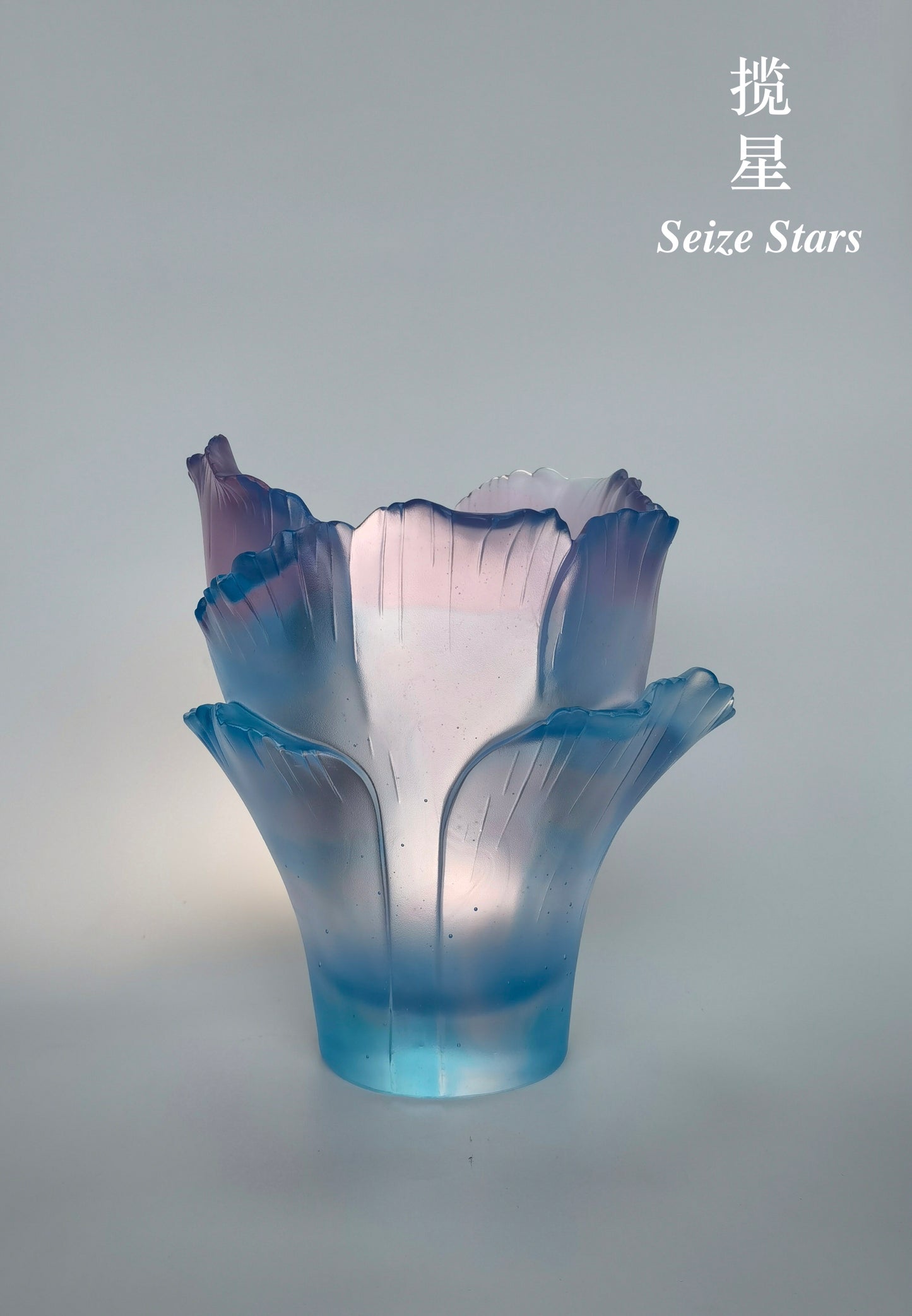 TXJ-937 New arrivals traditional liuli plants vases for wedding center Seize Stars piece decor