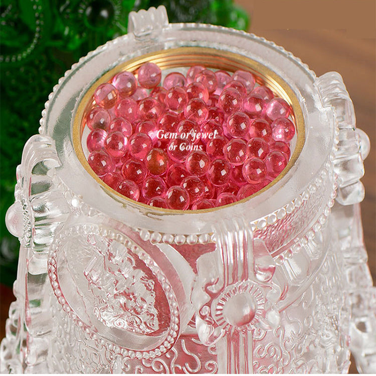 TXJ-363 Traditional Liuli Fengshui Home Decoration Ornaments the Five Jambhalas Wealth Vase