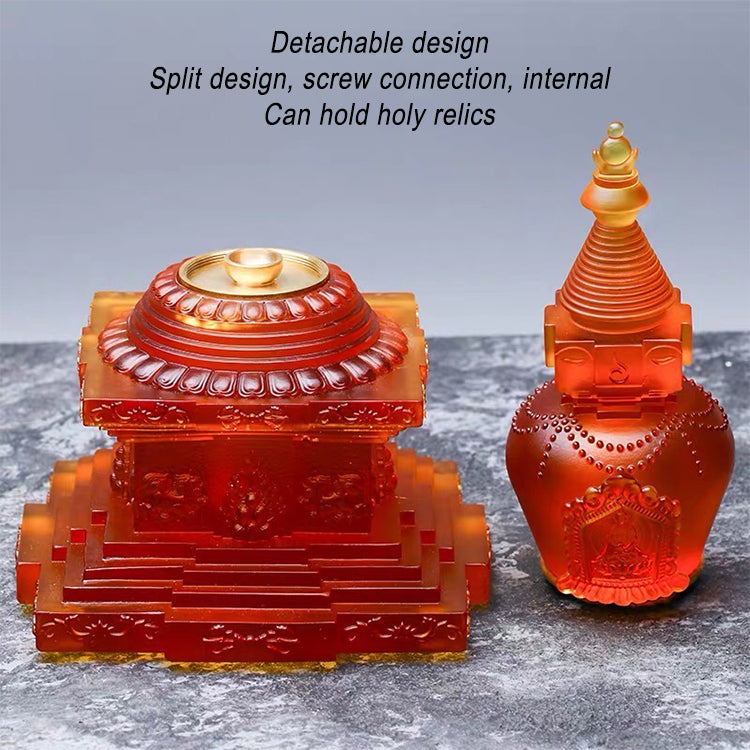 TXJ-365 Genuine HandMade Master piece Tibetan Buddhist Ritual offering Stupa Asian Fengshui Pagoda