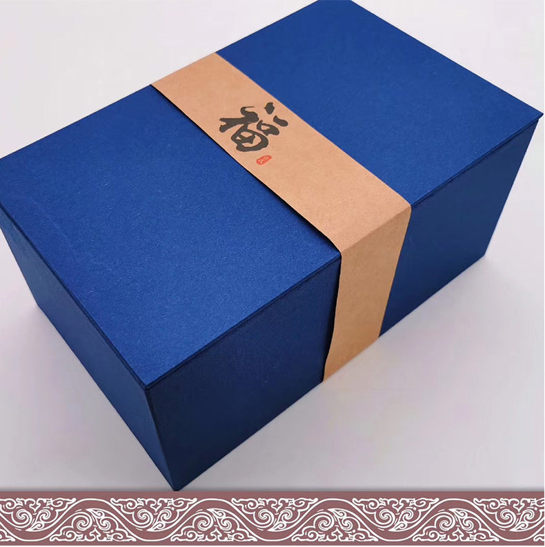 TXJ-371 A 6-piece Lotus Worship Supplies Set Home Decoration Gift box Liuli Censer+Candle Holder+Cup
