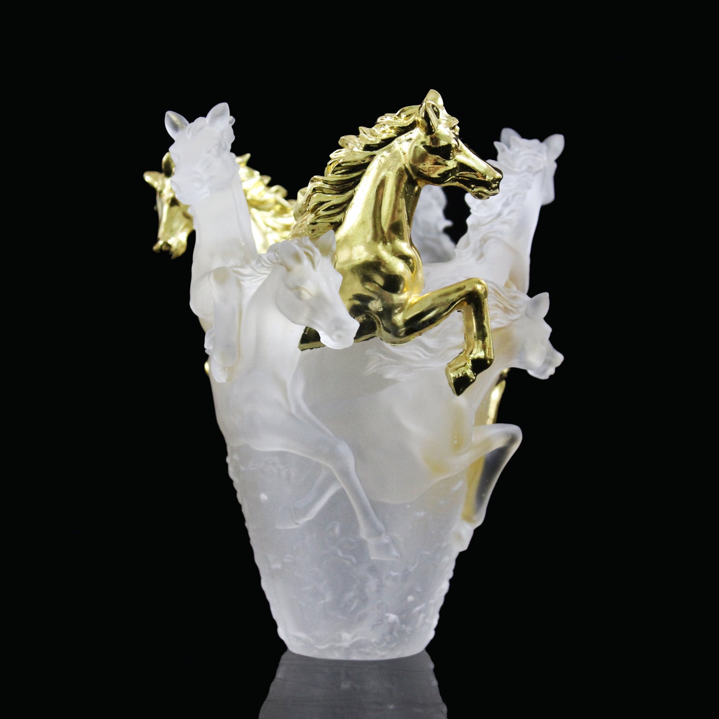 FM-951 Horses Vase Traditional Liuli Material Bakhoor Burner 4 sizes