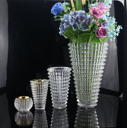 FM-950 Mosaic Vase Clear Crystal Bakhoor Burner Round shape