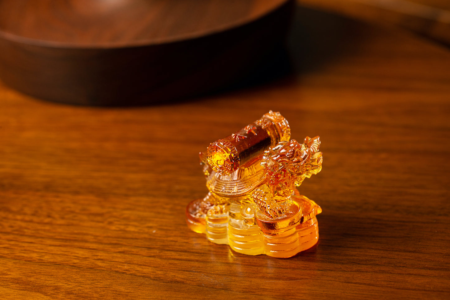 TXJ-925 Mythical creatures Giant Land Turtle ornaments liuli crystal gifts for home office decoration