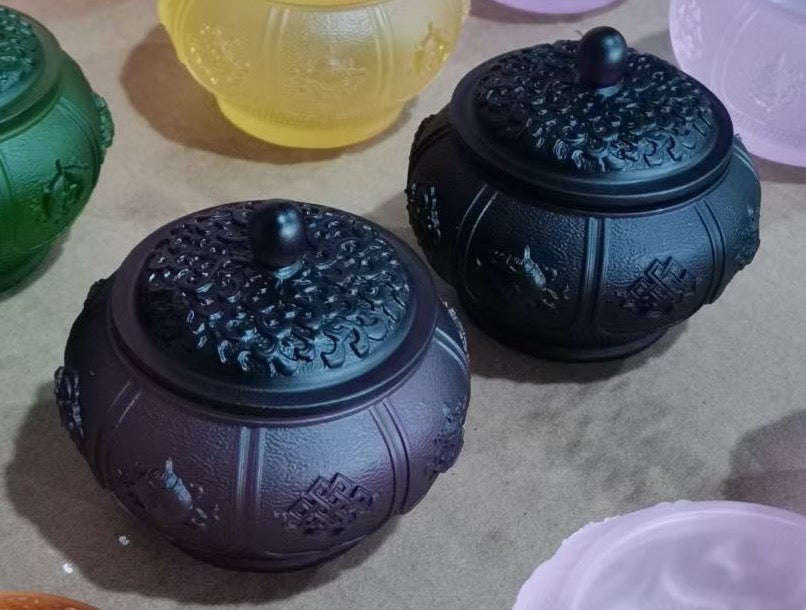 TXJ-262 Vintage Traditional Liuli Treasures Water-offering Cup