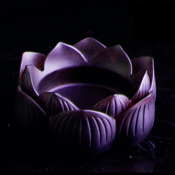 TXJ-211High Quality Seven Colors Lotus flower Liuli  candle holder