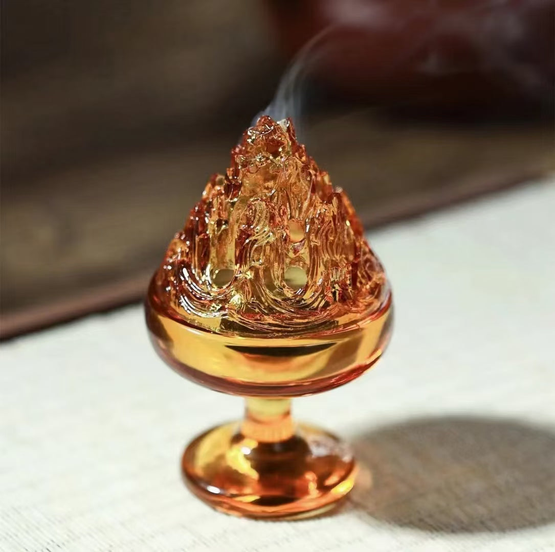 GF-977 Liuli Mountain shape incense burner Boshan censer