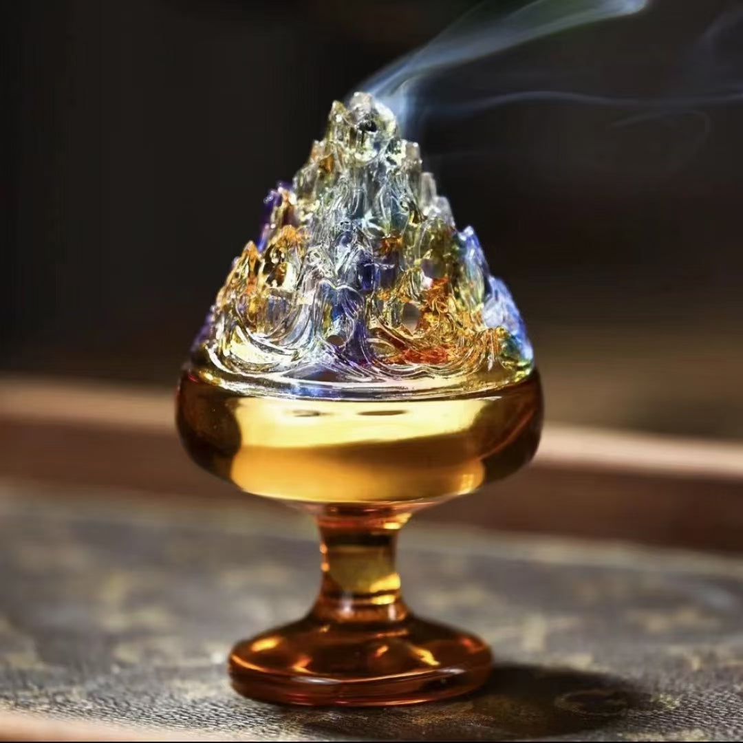 GF-977 Liuli Mountain shape incense burner Boshan censer